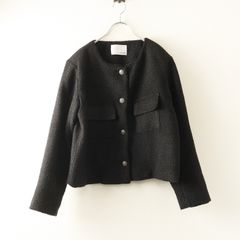 定価2.75万 リヴドロワ ツイードミドルジャケット ネイビー セレモニー 定価2.75万 リヴドロワ ツイードミドルジャケット ネイビー セレモニー