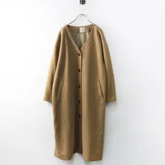 サマンサモスモス Samansa Mos2 SM2 ノーカラーロングコート F‖キャメル アウター ジャケット 上着 前開き【2400014826555】