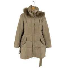 アンタイトル UNTITLED ベルテッド ファーロングダウンコート レディース JPN：2 