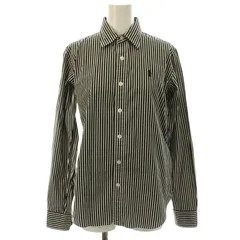 ラルフローレンスポーツ RALPH LAUREN SPORT ストライプ シャツ ブラウス 長袖 S 黒 白 /☆G