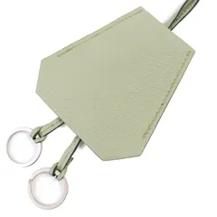 美品△HERMES エルメス レザー マルジェラ期 ラージ クロシェット ネックレス ライトモスグリーン系 □E刻印 フランス製 メンズ オススメ◎のサムネイル