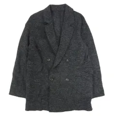 MACPHEE マカフィー ヘリンボーン柄 ダブルブレスト ジャケット ブラック系 36【中古】
