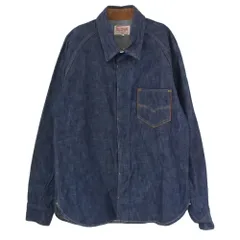 デラックスウエア DELUXEWARE 7640 DENIM SHIRT デニム シャツ インディゴブルー系 L【中古】