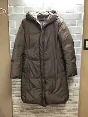 A【A28-16】◇ユニクロ　　XLサイズ　　　ダウンコート　　茶色