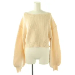 ココディール COCO DEAL クロップド丈 ニット セーター 2 アイボリー /DF ■OS