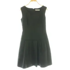 エムプルミエ ブラック M-Premier BLACK ノースリーブワンピース ひざ丈 34 黒 ブラック /SS ■OS