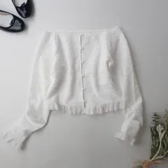 NATURAL BEAUTY BASIC ナチュラルビューティーベーシック 麻亜里さんコラボ シュリンク カーディガン(56E＋4982)26H