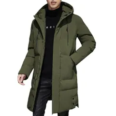 [Ｋａｙｉｙａｓｕ] ダウンコート メンズ ロングコート ベンチ ダウンジャケット 防寒 冬 厚手 フート付き 中綿ジャケット 暖かい 大きいサイズ ゆったり アウトドア おしゃれ カジュアル 無地 通勤 M-4XLpo fb54491f