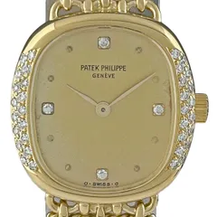 【OH済】パテックフィリップ PATEK PHILIPPE ゴールデンエリプス 4514/1 腕時計 YG ダイヤモンド 手巻き シャンパンゴールド レディース 【中古】のサムネイル