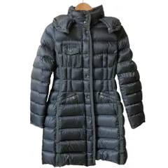 良品 MONCLER モンクレール HERMINE エルミンヌ ダウンコート サイズ0 ダークグレー レディース 古着 中古 USED