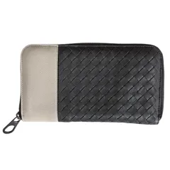 ボッテガヴェネタ イントレチャート 長財布 レザー ユニセックス  BOTTEGAVENETA  中古 ボッテガヴェネタ