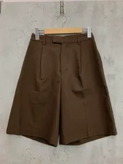 美品 LOWRYS FARM ローリーズファーム タック ハーフ パンツ sizeF/茶 ■■ レディース