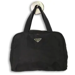 【訳あり】PRADA Tessuto Nylon Mini Boston Bag プラダ ミニボストンバッグ トートバッグ テスートナイロン 黒 三角ロゴ 南京錠 手提げ