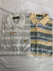 Golden Bear  ネルシャツ シャツ ワイシャツ 半袖  チェック柄 黄色 緑　2枚セット