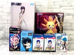 【X1-98】◇ 少年漫画７点フィギュアセット／ ワンピース サニーくん・しらほし姫(破損あり)／ドラゴンボールアドバージ９　ゴジータ／弱虫ペダル／チェンソーマン　早川アキ／SPY×FAMILY ヨルフォージャー(傷あり)