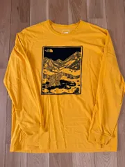 THE NORTH FACE ロンT XXL イエロー 長袖 ノースフェイス メンズ