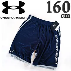 新品 160 紺 アンダーアーマー ジュニア ハーフパンツ キッズ 子供服