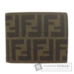 FENDI フェンディ ズッカ柄 二つ折り財布（小銭入れあり） PVC メンズ [中古]
