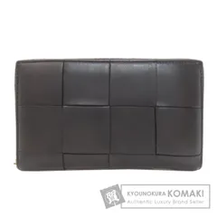 BOTTEGA VENETA ボッテガヴェネタ マキシイントレチャート 長財布（小銭入れあり） カーフ レディース [中古]