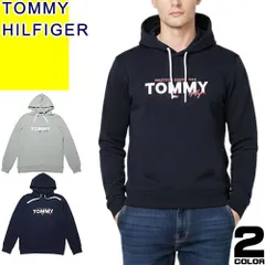 トミーヒルフィガー TOMMY HILFIGER パーカー スウェット メンズ プルオーバーパーカー ロゴ 部屋着 ブランド 薄手 裏起毛 大きいサイズ おしゃれ グレー LOGO HOODIE 09T4530