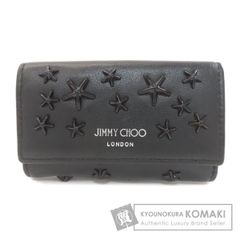 箱付属 ジミーチュウ キーチャーム レザー 本革 スタッズ 白 ホワイト