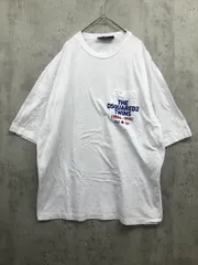 DSQUARED2 ディースクエアード 胸ポケット プリント Tシャツ sizeＬ/白 ■■ メンズ