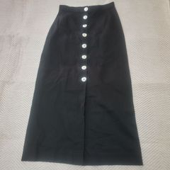 美品 Fendi フェンディ イタリア製バージンウール100%ひざ丈タイト