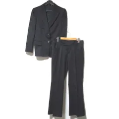 美品 GUCCI グッチ トムフォード期 テーラードジャケット+スラックスパンツ スーツ セットアップ サイズ42/44 ブラック レディース 古着 中古 USEDのサムネイル