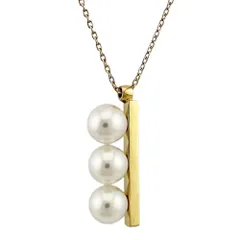 タサキ バランス プラス ネオ ネックレス 18金 K18イエローゴールド パール レディース TASAKI 中古 タサキのサムネイル