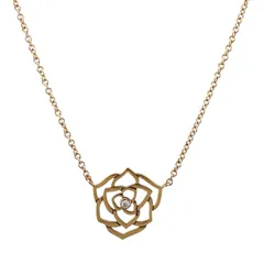 ピアジェ ローズ ネックレス 18金 K18ピンクゴールド ダイヤモンド レディース  PIAGET  中古 ピアジェのサムネイル