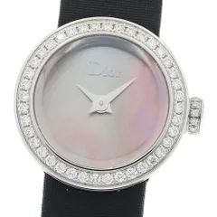 ディオール Dior CD040110 ラ ディ ドゥ ディオール ダイヤベゼル シェル文字盤 クォーツ レディース _940277