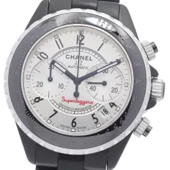 シャネル CHANEL H2039 J12 スーパーレッジェーラ クロノグラフ デイト 自動巻き メンズ 美品 _943348のサムネイル