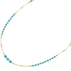 tilla earth☆k18☆ターコイズネックレス