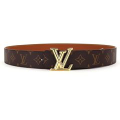 루이비통 남성 벨트 LV 차원 40MM 리버시블 100cm M8845S 모노그램 브라운 가죽 액트 원