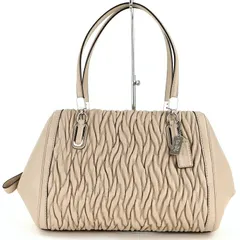 コーチ ハンドバッグ マディソンギャザード 25259 ベージュ レザー 手提げ レディース 鞄 アクトワン