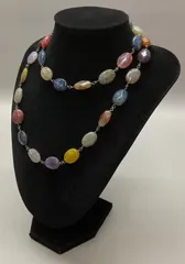 SN1084 アゲート 天然石 ネックレス 瑪瑙 ドラゴンベイン カーネリアン ラブラドライト アンティーク アクセサリー