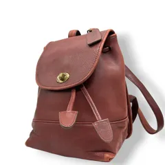 【希少】コーチ COACH オールドコーチ リュックサック バックパック デイパック ミニリュック ターンロック グラブタンレザー 本革 ブラウン 茶色 101-78 9960 韓国製 ヴィンテージ レトロ レディース 鞄 カバン s6