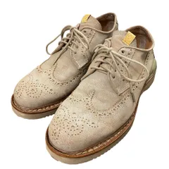 美品 visvim. ビズビム PATRICIAN WT-FOLK ウィングチップ レースアップ シューズ サイズ8 約26cm ベージュ メンズ 古着 中古 USEDのサムネイル