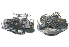 【中古】プラモデル 1/700 WWII 英海軍 QF 2ポンド `ポンポン砲` 八連装 「ナノ・ドレッドシリーズ」 ディティールアップパーツ [WA37]
