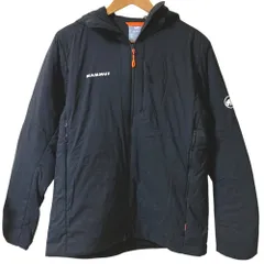 良品 MAMMUT マムート Rime IN Flex Hooded Jacket ナイロン フレックスフーディージャケット サイズL ブラック メンズ 古着 中古 USED
