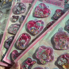 【海外限定】サンリオ　ウォーターシール　4点セット　マイメロ　クロミ　ぷくぷく