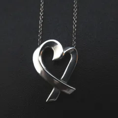 美品 Tiffany&Co ティファニー パロマピカソ ラビングハート ネックレス ペンダント 925SV シルバー レディース 古着 中古 USED