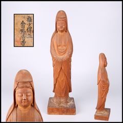 木製仏像彫刻 3体セット - メルカリ