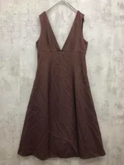 PROPORTION プロポーション ボディドレッシング 121-1240912-050-18 ライトツイードフレアジャンスカ ワンピース sizeM/ブラウン ■■ レディース