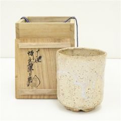 京焼 鈴木健司造 白珠茶碗（共箱） 茶道 抹茶 おしゃれ 抹茶茶碗 抹茶