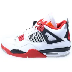 NIKE (ナイキ) AIR JORDAN 4 RETRO OG FIRE RED 2020 エアジョーダン4 レトロ ファイヤーレッド ハイカットスニーカー ホワイト/レッド US10/28cm DC7770-160