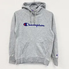 古着 used　champion　チャンピオン　ロゴスウェットパーカー/フーディ　灰色　グレー　Lサイズ【値引き交渉OK！】
