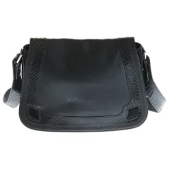 Cartier (カルティエ) マルチェロ ドゥ カルティエ MM パイソン柄 2WAY ショルダーバッグ ブラックのサムネイル