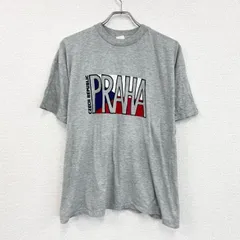 古着 used　～90s　半袖プリントTシャツ　ヴィンテージ　シングルステッチ　グレー　【値引き交渉OK！】