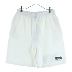 GOD SELECTION XXX (ゴッドセレクショントリプルエックス) 20SS×WIND AND SEA ウィンダンシー ロゴプリント スウェットショートパンツ ホワイト GX-S20-WSSP-05